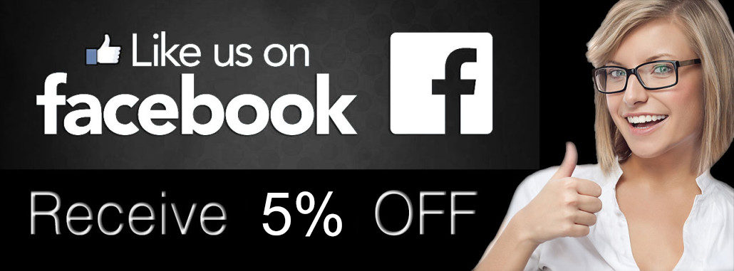 Facebook Special 5% OFF