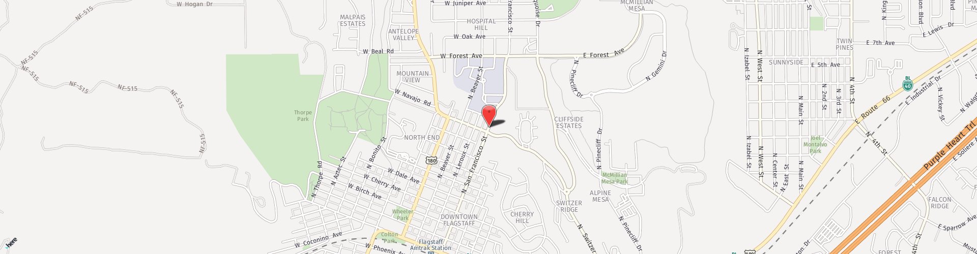 Location Map: 900 North San Francisco Flagstaff, AZ 86001